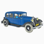 Tim & Struppi, blaue Limousine