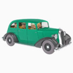 Tim & Struppi, grünes Auto der Gangster