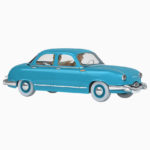 Tim & Struppi, blaues Taxi Panhard