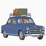 Tim & Struppi, blaues Taxi