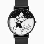 Tim & Struppi, Classic City Snow, Leder-Armbanduhr, Damen