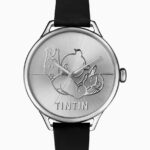 Tim und Struppi, Sowjet Classic Car, Leder-Armbanduhr für Frauen