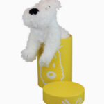 Tim & Struppi, Plüsch Struppi weich 20cm mit Box Gelb