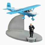 Tim & Struppi,  Flugzeug mit Schulze N°23