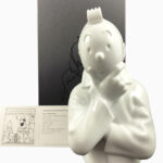 Tim & Struppi Büste, "Tim denkend", glänzend